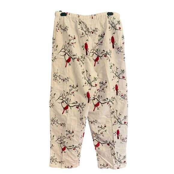 Vermont Country Store 3-Pc Portuguese Flannel Pajama Set Winter Cardinal Large - Picture 8 of 12